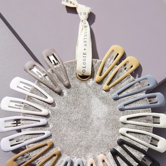 Anthropologie Rainbow Hair Clip Set - Picture 3 of 7